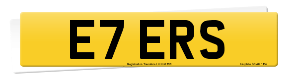Registration number E7 ERS